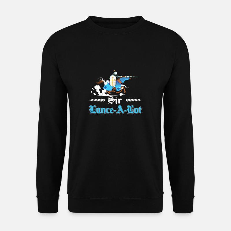 Sir Lance-A-Lot Funny Jousting Lance Buhurt - Unisex Sweatshirt - black