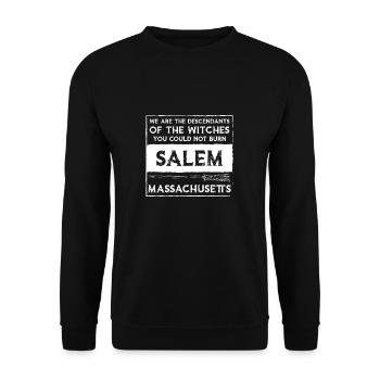 Nous sommes les descendants des sorcières que - Sweat-shirt Unisexe - noir - Devant - Alina (178cm) & Michal (187cm)
