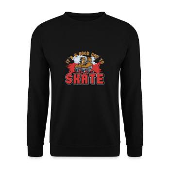 Retro Quad Skating For '90s Skate Fanatic Roller - Unisex Sweatshirt - black - Front - Alina (178cm) & Michal (187cm)