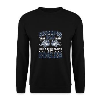Snocross Dad Life For A Snowmachine Père motoneige - Sweat-shirt Unisexe - noir - Devant - Alina (178cm) & Michal (187cm)