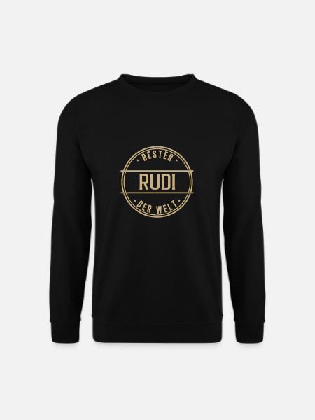 Bester Rudi Der Welt Lustiges Männer Namen - Unisex Pullover - Schwarz