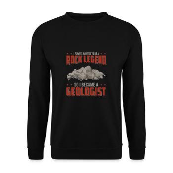 J'ai toujours voulu être une drôle de légende du - Sweat-shirt Unisexe - noir - Devant - Alina (178cm) & Michal (187cm)