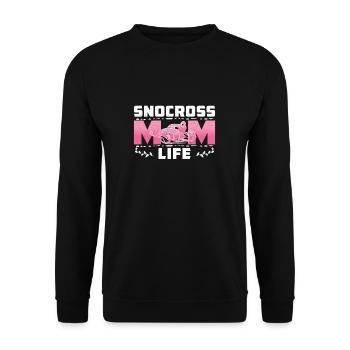 Cool Snocross Mom Life For A Snowmachine Mother - Unisex Sweatshirt - black - Front - Alina (178cm) & Michal (187cm)