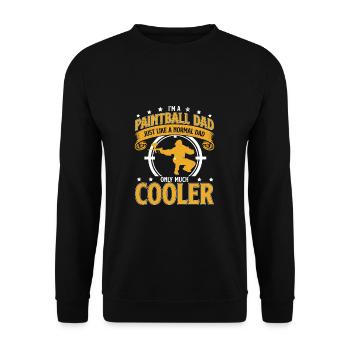 Jeu amusant de paintball Humour pour Paintball - Sweat-shirt Unisexe - noir - Devant - Alina (178cm) & Michal (187cm)