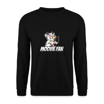 Moovie Fan Funny Film Enthusiast Movie Lover - Unisex Sweatshirt - black - Front - Alina (178cm) & Michal (187cm)