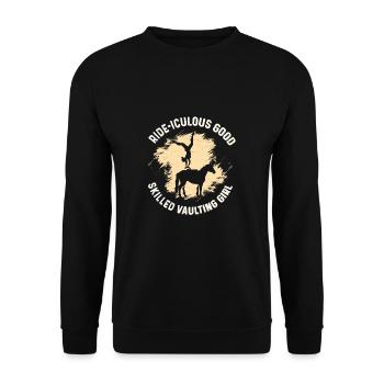 Ride Iculous Good Skilled Vaulting Girl - Sweat-shirt Unisexe - noir - Devant - Alina (178cm) & Michal (187cm)