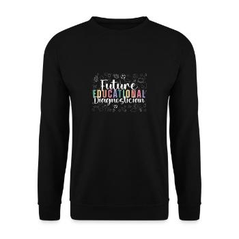 Excellent diagnostic éducatif pour un étudiant - Sweat-shirt Unisexe - noir - Devant - Alina (178cm) & Michal (187cm)