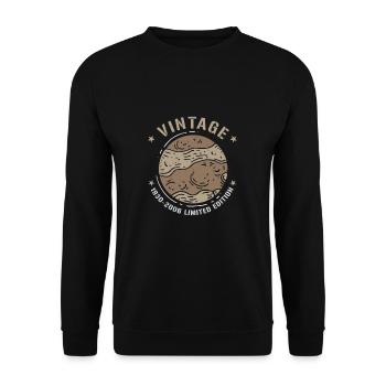 Vintage Limited Edition Astronomy For A Pluto - Unisex Sweatshirt - black - Front - Alina (178cm) & Michal (187cm)