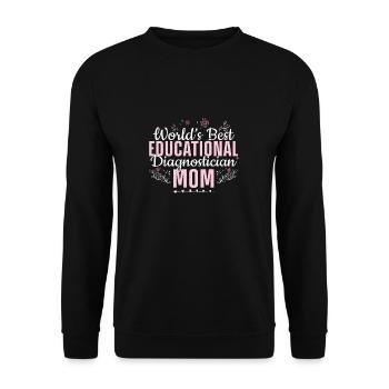 World's Best Educational Diagnostician For A - Unisex Sweatshirt - black - Front - Alina (178cm) & Michal (187cm)