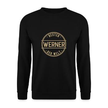 Bester Werner Der Welt Lustiges Männer Namen - Unisex Pullover - Schwarz - Vorne - Alina (178cm) & Michal (187cm)