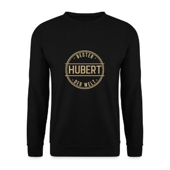 Bester Hubert Der Welt Lustiges Männer Namen - Unisex Pullover - Schwarz - Vorne - Alina (178cm) & Michal (187cm)