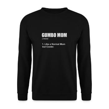 Funny Gumbo Mom Definition For Cajun Food Lover - Unisex Sweatshirt - black - Front - Alina (178cm) & Michal (187cm)