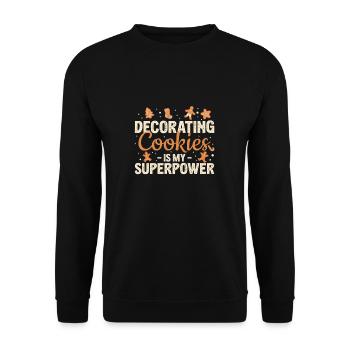Superpower Cookies Décoration de cookies pour un - Sweat-shirt Unisexe - noir - Devant - Alina (178cm) & Michal (187cm)