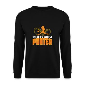 Funny Football Worst Punters For A Special Teams - Unisex Sweatshirt - black - Front - Alina (178cm) & Michal (187cm)