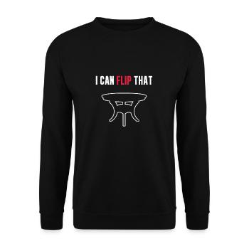 Funny Furniture Flipping Humor For A Home - Unisex Sweatshirt - black - Front - Alina (178cm) & Michal (187cm)