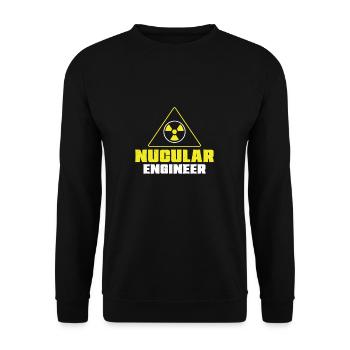 Nuclear Engineer Nuclear Engineer Funny - Unisex Sweatshirt - black - Front - Alina (178cm) & Michal (187cm)