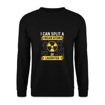 A nuclear engineer has an indirect atom of - Unisex Sweatshirt - black - Front - Alina (178cm) & Michal (187cm)