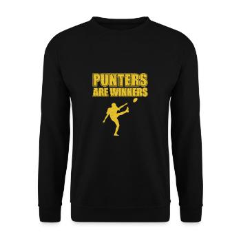 Motivational Football Winners A Special Teams - Unisex Sweatshirt - black - Front - Alina (178cm) & Michal (187cm)