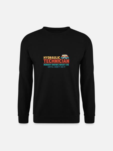 Lustig, niemand weiß, was ich mache, bis ich es - Unisex Pullover - Schwarz