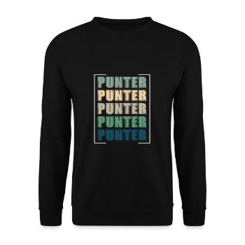 Vintage Retro Football Punters A Special Teams - Unisex Sweatshirt - black - Front - Alina (178cm) & Michal (187cm)