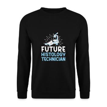 Awesome Histology Appreciation A Future Histology - Unisex Sweatshirt - black - Front - Alina (178cm) & Michal (187cm)