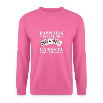 Glück ist es, mit den Mädchen ein lustiges - Unisex Pullover - Pink - Vorne