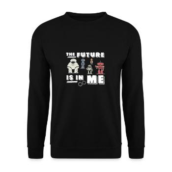Génial L’avenir est en moi pour un futur robotique - Sweat-shirt Unisexe - noir - Devant - Alina (178cm) & Michal (187cm)