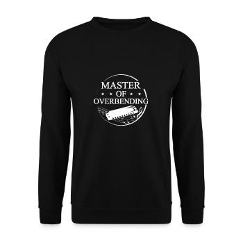 Harmonica Master Of Overbending Funny - Unisex Sweatshirt - black - Front - Alina (178cm) & Michal (187cm)