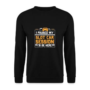 Slot Car Racing a ma session de slot car - Sweat-shirt Unisexe - noir - Devant - Alina (178cm) & Michal (187cm)