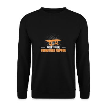 Superbe meuble pour flipper professionnel - Sweat-shirt Unisexe - noir - Devant - Alina (178cm) & Michal (187cm)
