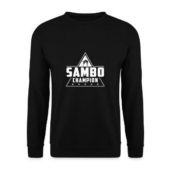 Awesome Sambo Champion Russian Wrestling For A - Unisex Pullover - Schwarz - Vorne - Alina (178cm) & Michal (187cm)