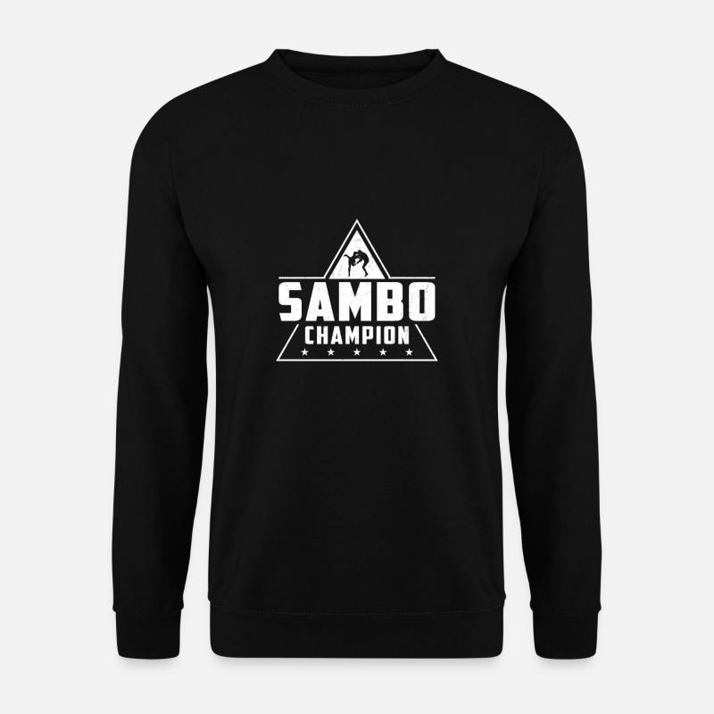Awesome Sambo Champion Russian Wrestling For A - Unisex Sweatshirt - black