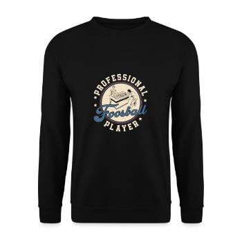 Drôle de joueur de baby-foot professionnel pour - Sweat-shirt Unisexe - noir - Devant - Alina (178cm) & Michal (187cm)