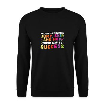 Pédothérapeute Chemin vers le succès Ergothérapeute - Sweat-shirt Unisexe - noir - Devant - Alina (178cm) & Michal (187cm)