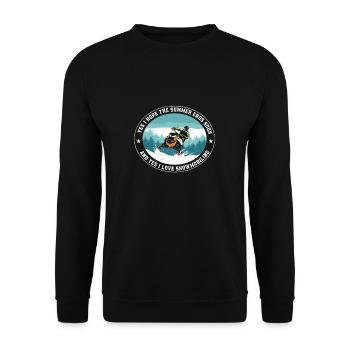 Ja I hope The Summer Ends Soon Lustiges - Unisex Pullover - Schwarz - Vorne - Alina (178cm) & Michal (187cm)