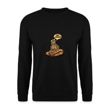 Got Lentils Funny Uromastyx Dabb Lizard Cute Agama - Unisex Sweatshirt - black - Front - Alina (178cm) & Michal (187cm)