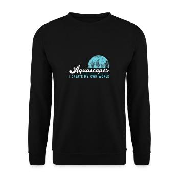 Fantastische Aquascaping-Hobbyistenwelt für - Unisex Pullover - Schwarz - Vorne - Alina (178cm) & Michal (187cm)