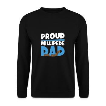 Fantastic centipede father for a - Unisex Sweatshirt - black - Front - Alina (178cm) & Michal (187cm)