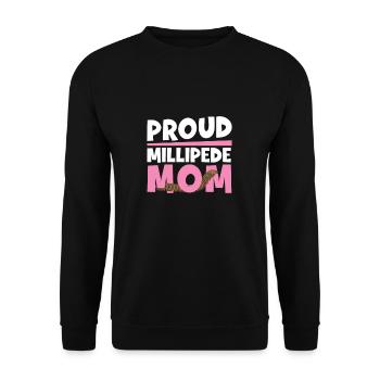 Fantastic centipede mother for a - Unisex Sweatshirt - black - Front - Alina (178cm) & Michal (187cm)