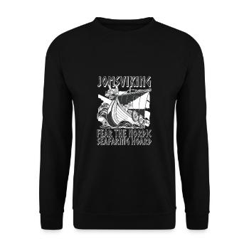 Die Wikinger Jomsviking fürchten die nordische - Unisex Pullover - Schwarz - Vorne - Alina (178cm) & Michal (187cm)