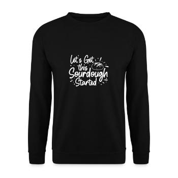 Drôle Laissons ce levain pour un - Sweat-shirt Unisexe - noir - Devant - Alina (178cm) & Michal (187cm)