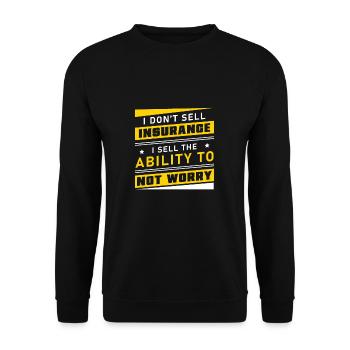 Insurance agents The ability to - Unisex Sweatshirt - black - Front - Alina (178cm) & Michal (187cm)