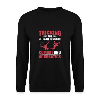 Trick fighting et acrobaties Acrobaties Freestyle - Sweat-shirt Unisexe - noir - Devant - Alina (178cm) & Michal (187cm)