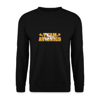 Tolles Team, Avioniktechniker, Liebhaber der Luft- - Unisex Pullover - Schwarz - Vorne - Alina (178cm) & Michal (187cm)