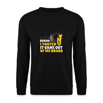 Euphonium Désolé d’avoir tooted drôle Euphonium - Sweat-shirt Unisexe - noir - Devant - Alina (178cm) & Michal (187cm)