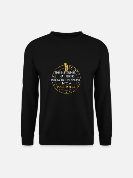 Euphonium Into A Masterpiece Lustiger Euphoniumist - Unisex Pullover - Schwarz