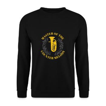 Euphonium Master Of The Counter Melody Lustiger - Unisex Pullover - Schwarz - Vorne - Alina (178cm) & Michal (187cm)