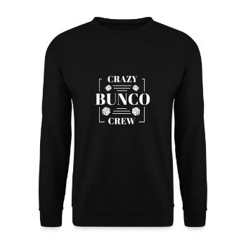 Fun Bunco Game Night Crazy Bunco Crew for - Unisex Sweatshirt - black - Front - Alina (178cm) & Michal (187cm)