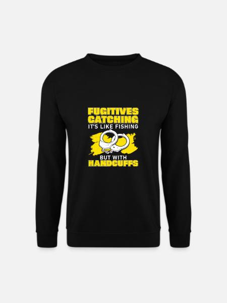 Lustiges Kopfgeldjagd mit Handschellen von Bail - Unisex Pullover - Schwarz