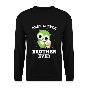 Meilleur petit frère de tous les temps - Petit frère chouette - Sweat-shirt Unisexe - noir - Devant - Alina (178cm) & Michal (187cm)